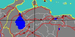 Map center:  N: 10° 11' 59'' W: 69° 42' 0''  - Grid: 5° - click to open