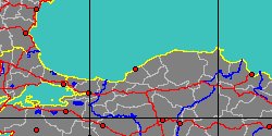Map center:  N: 41° 27' 22'' E: 31° 47' 54''  - Grid: 5° - click to open